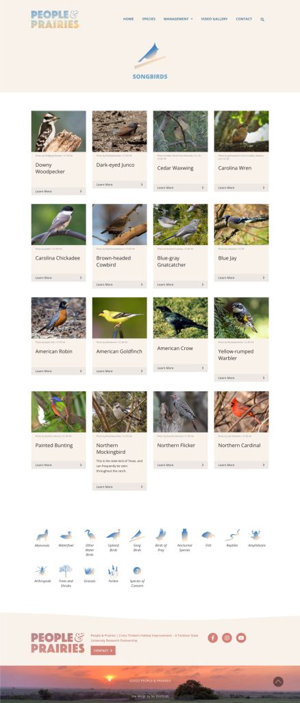 People & Prairies - web - species
