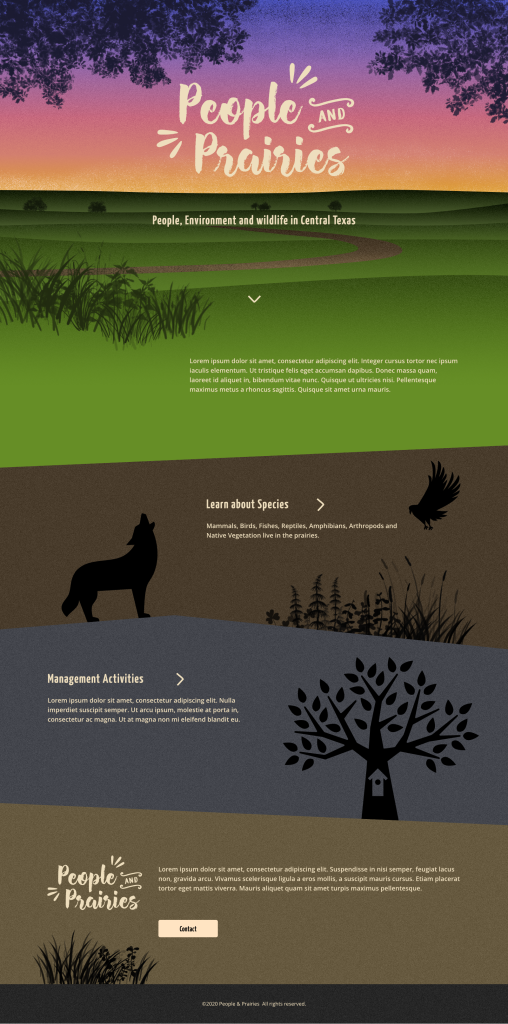 People & Prairies - website - presented design - other