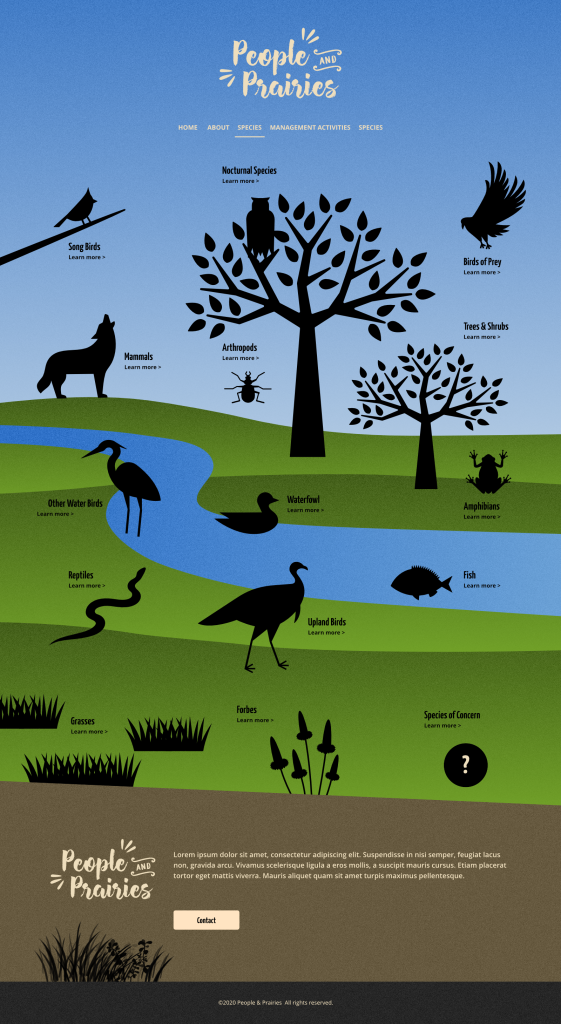 People & Prairies - website - presented design - other
